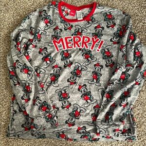 Mickey Mouse Christmas pajama top